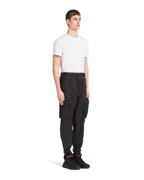 prada cargo pants men|Prada nylon pants.